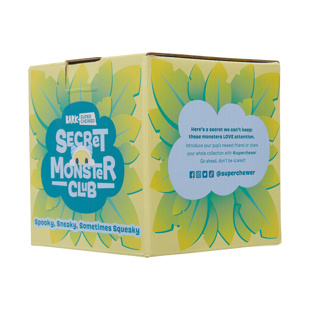 Secret Monster Club, Super Chewer Durable 2-in-1 Rip and Reveal Monthly Dog Toys