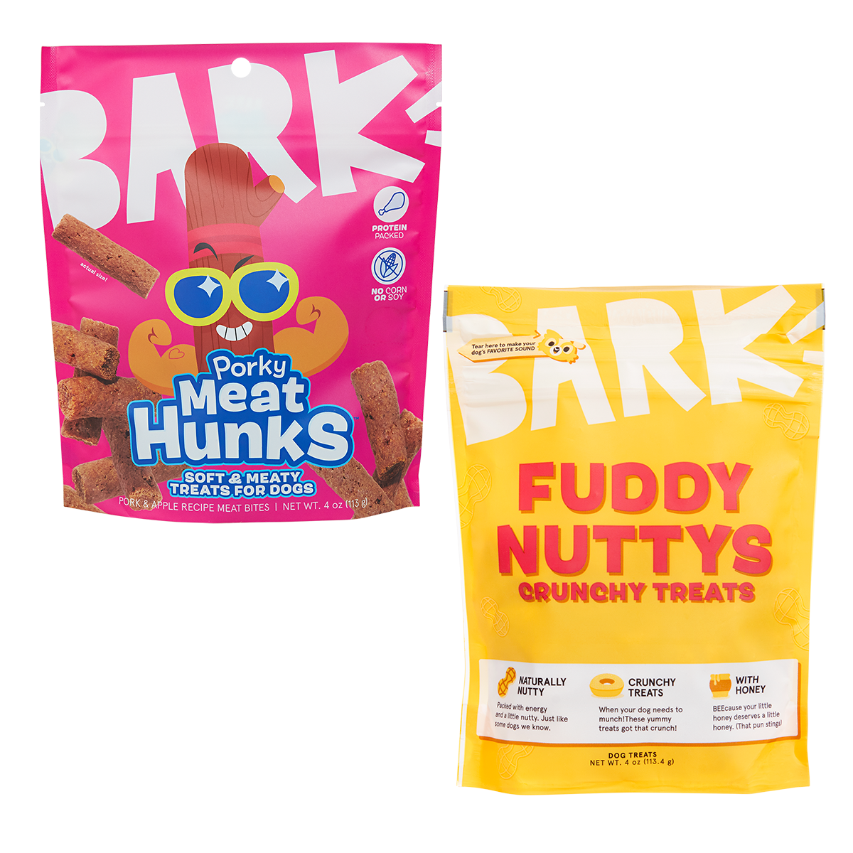 hide BARK / THE TIME HAS COME＋3枚 Extra Treats Club, Variety Treat Bags, 4 oz Each, 2 Ct – BARK
