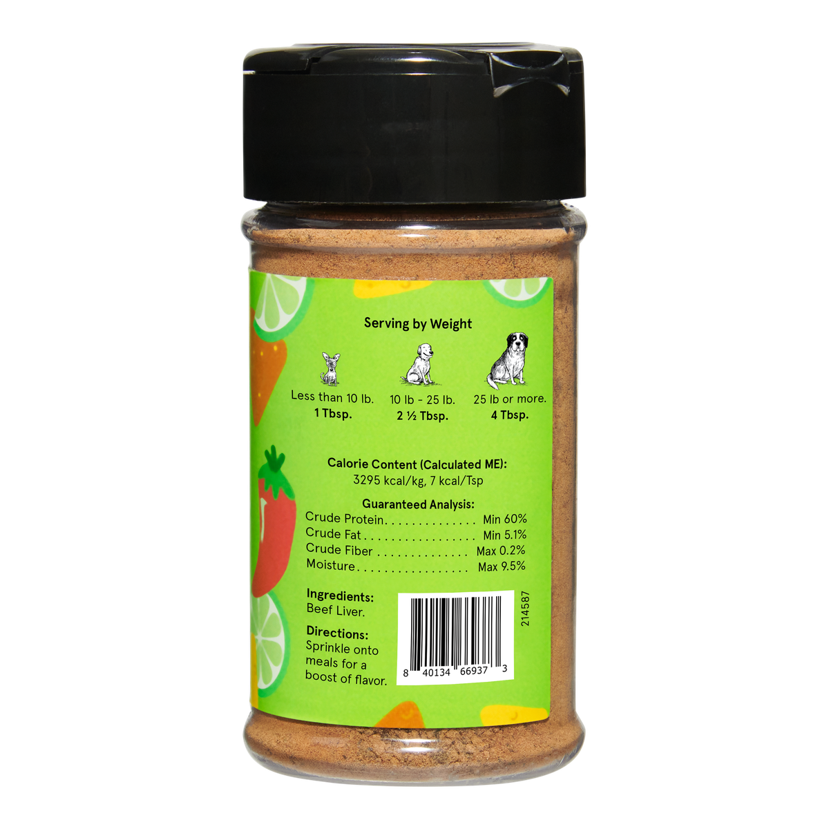 Moo Bueno Topper Beef Liver Dog Food Topper, 3.5 oz