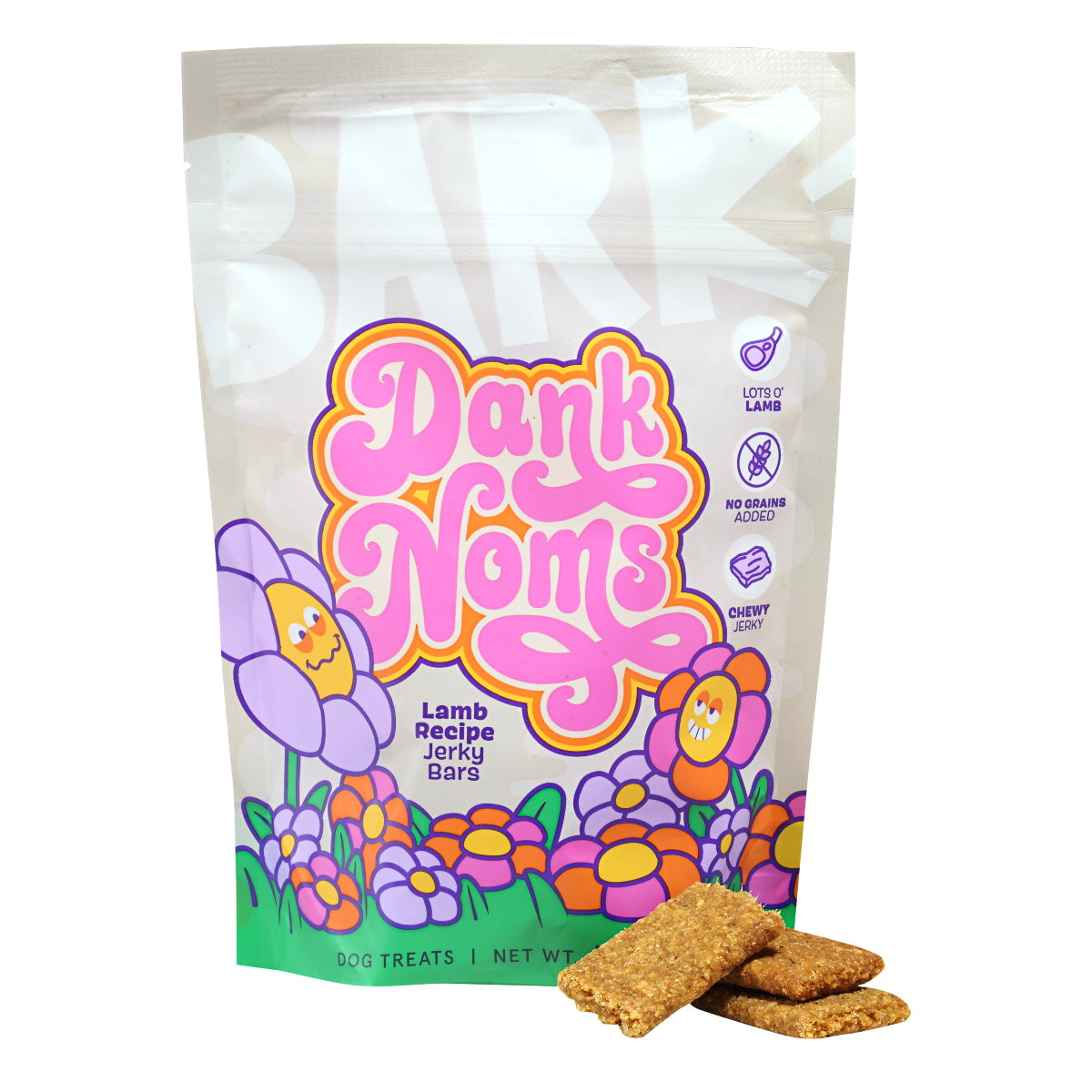 Dank Noms Lamb Jerky Bars Dog Treats, 3 oz