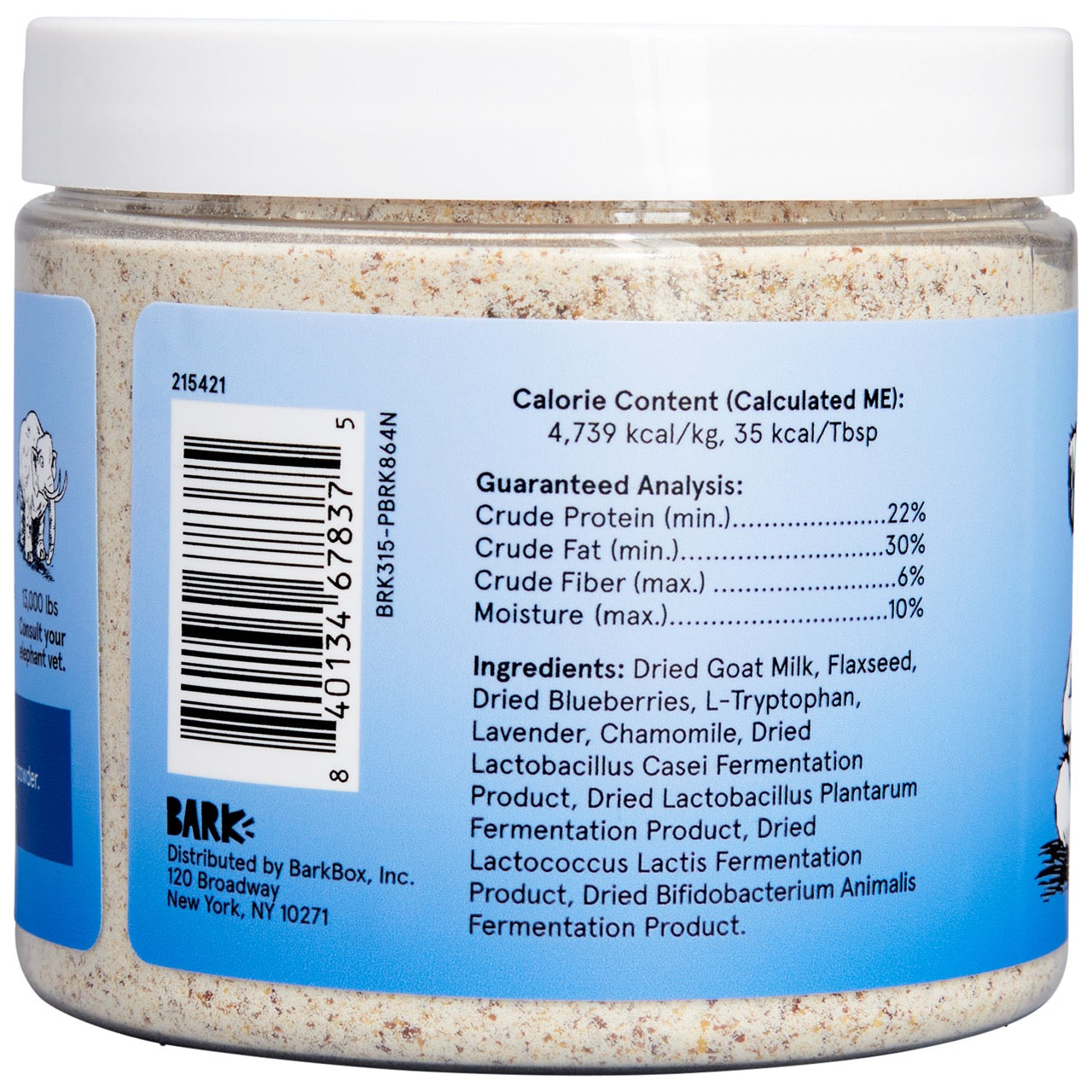 Mellow Mutt Goat Milk Recipe with Blueberries