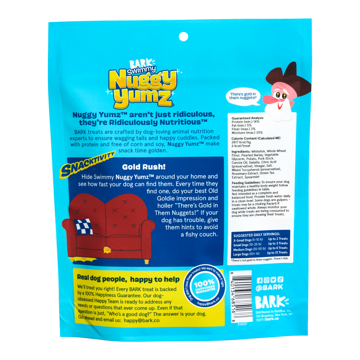 Swimmy Nuggy Yumz™ Fish Soft & Chewy Dog Treats, 10 oz