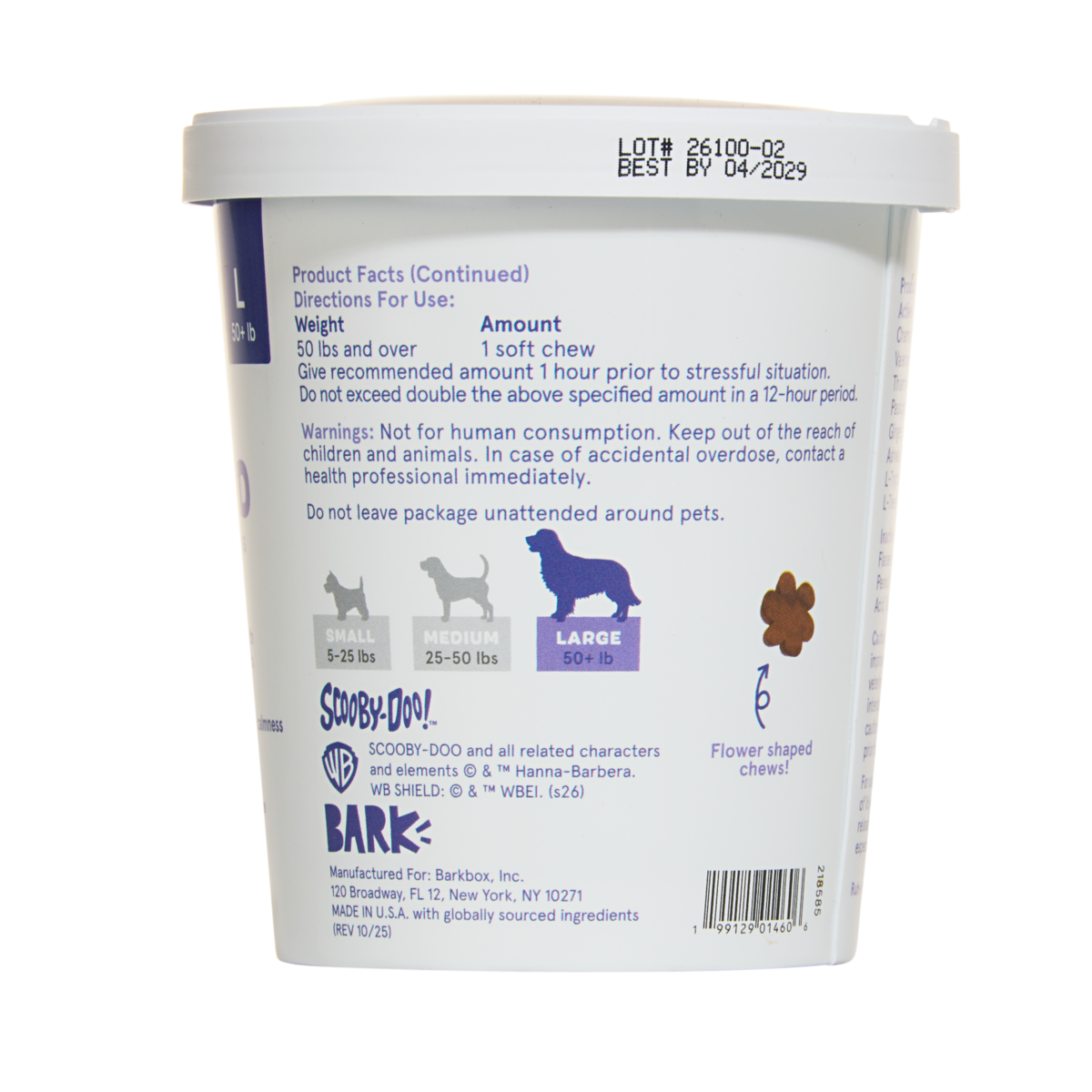 Calming Aid Dog Treat Supplements, 30 Ct#Size_L
