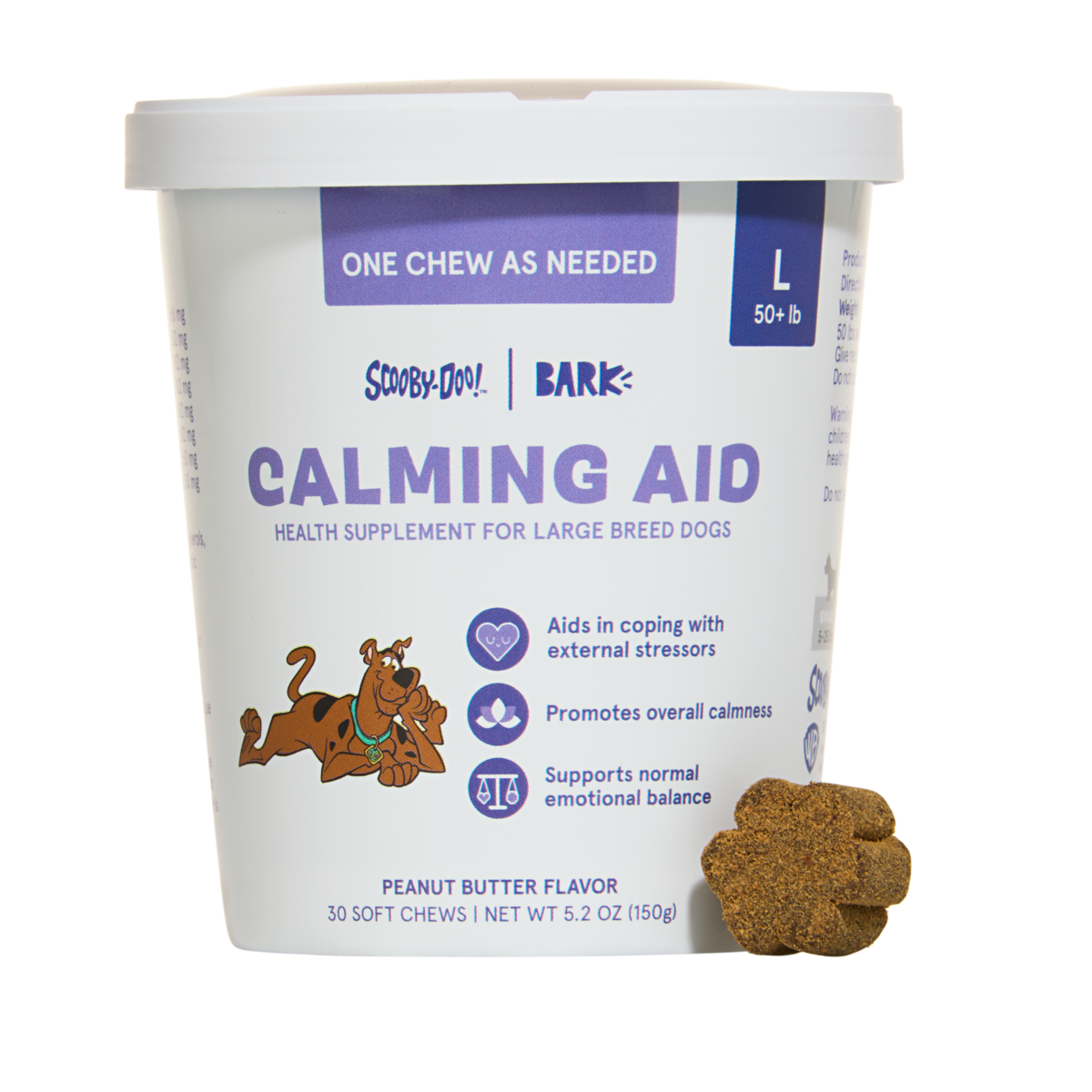 Calming Aid Dog Treat Supplements, 30 Ct#Size_L