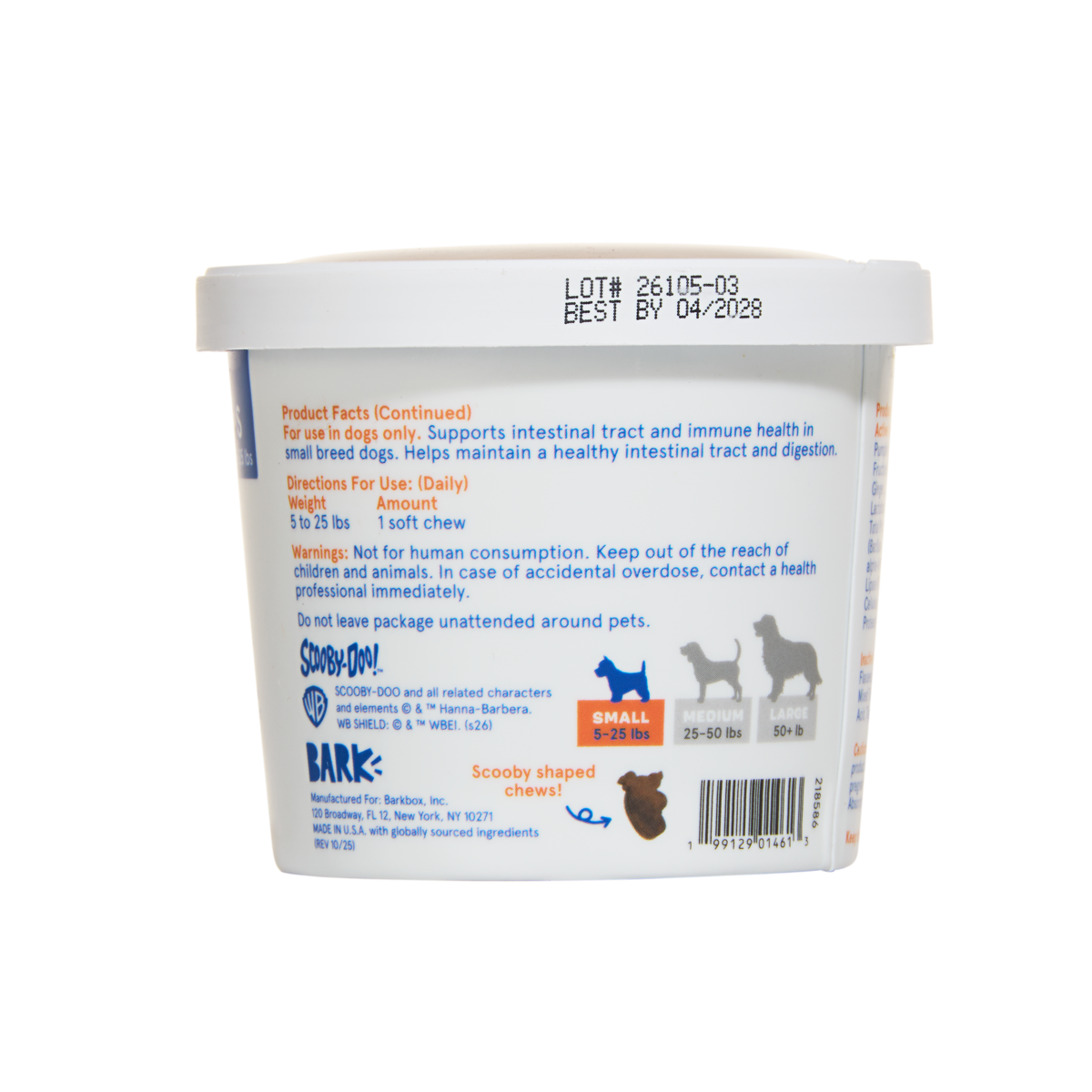 Digestive Dog Treat Supplements, 30 Ct#Size_S