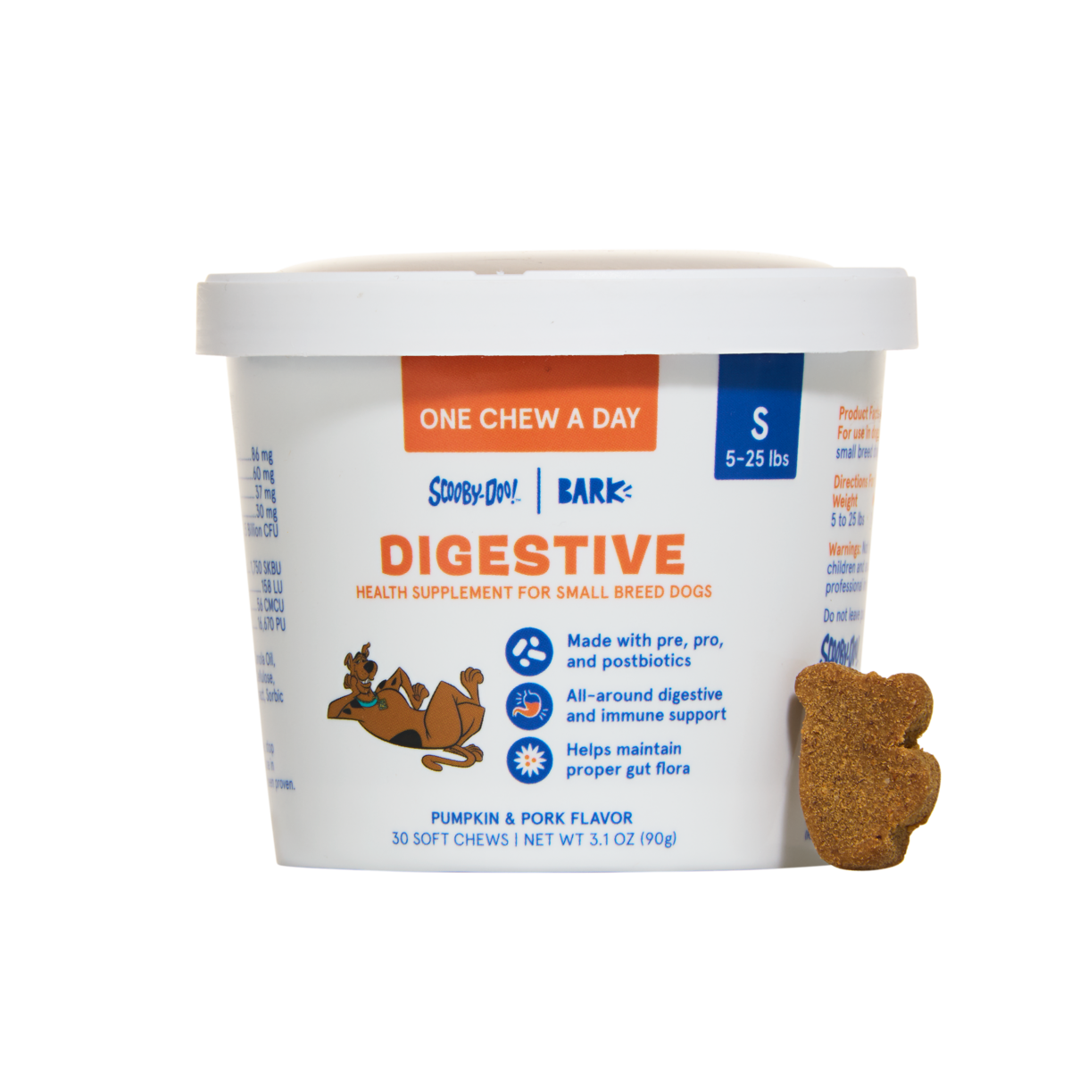 Digestive Dog Treat Supplements, 30 Ct#Size_S
