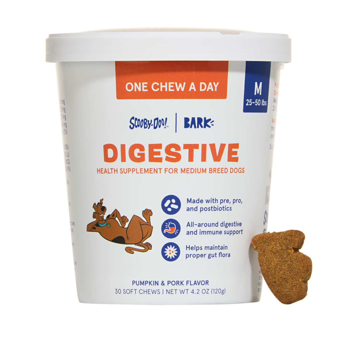 Digestive Dog Treat Supplements, 30 Ct#Size_M