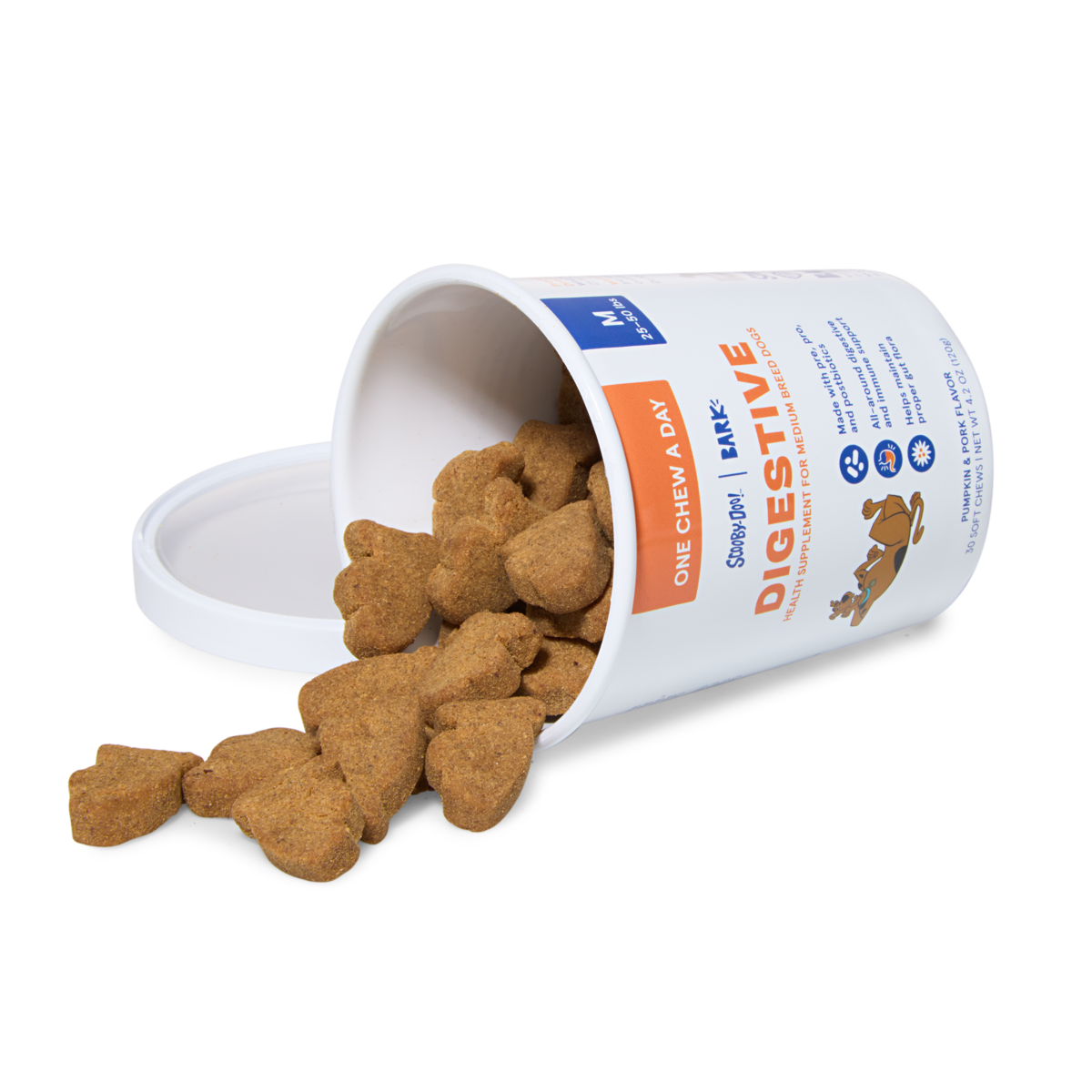 Digestive Dog Treat Supplements, 30 Ct#Size_M