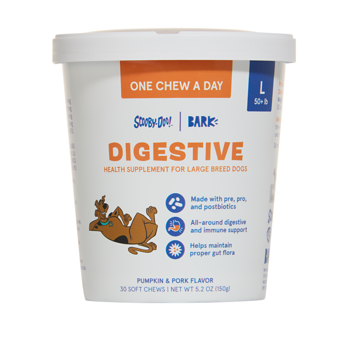 Digestive Dog Treat Supplements, 30 Ct#Size_L