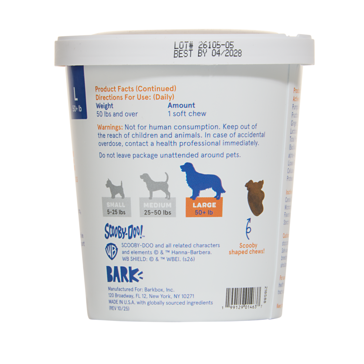 Digestive Dog Treat Supplements, 30 Ct#Size_L