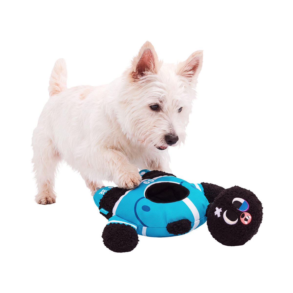 Footmaulers Plush Multi-Part + Enrichment Dog Toy