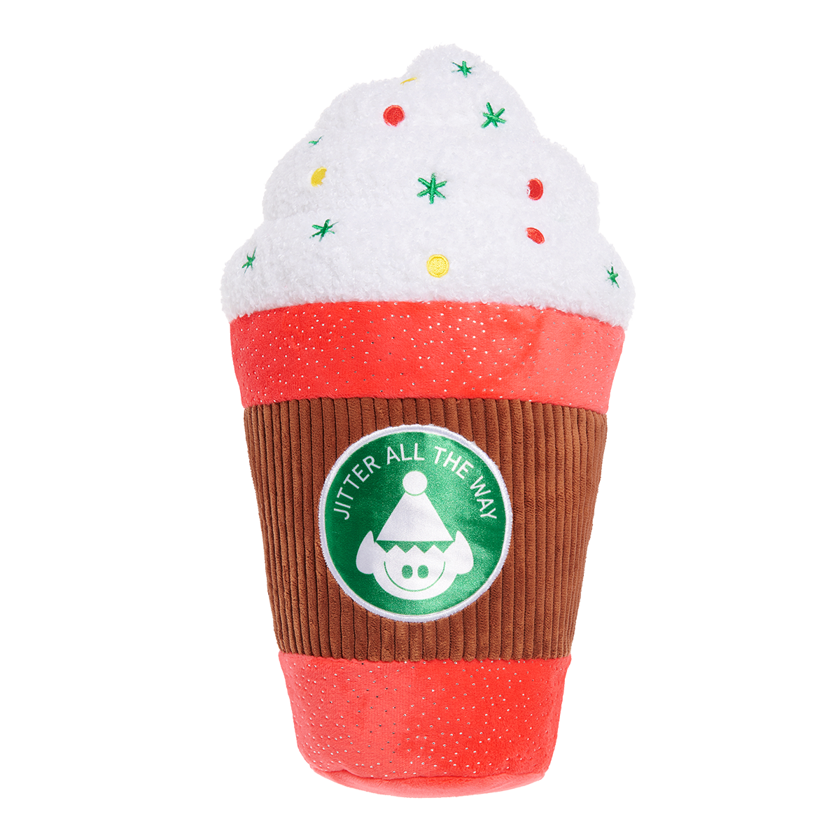 Jumbo Jingle Latte Plush Extra-Large Dog Toy