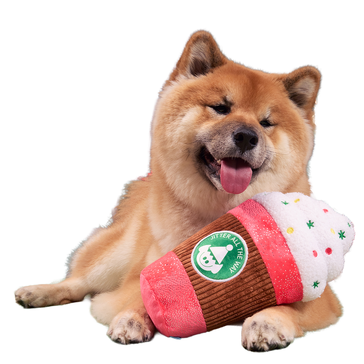 Jumbo Jingle Latte Dog Toy – BARK