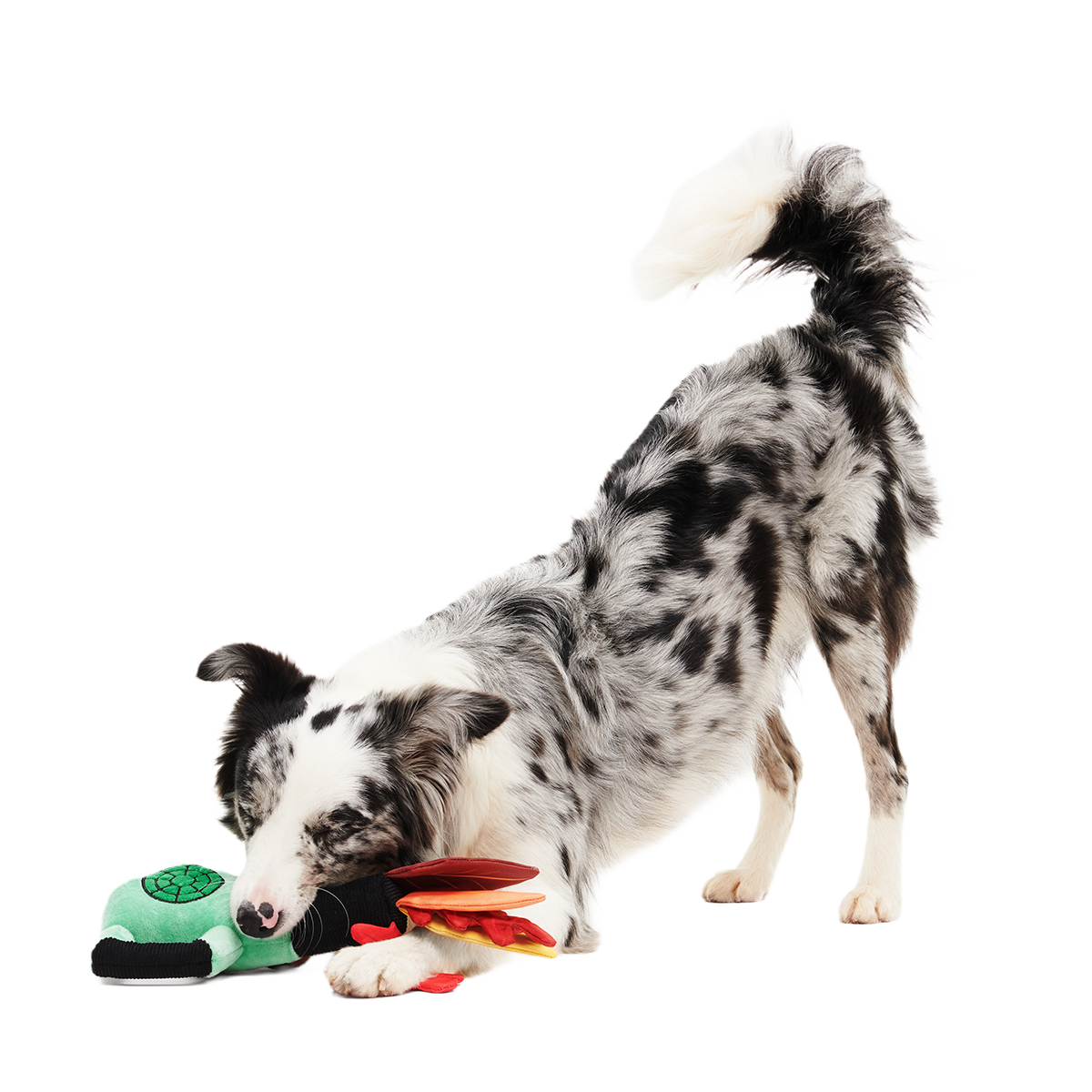 Leaf Blow-Wower Plush Tug Dog Toy