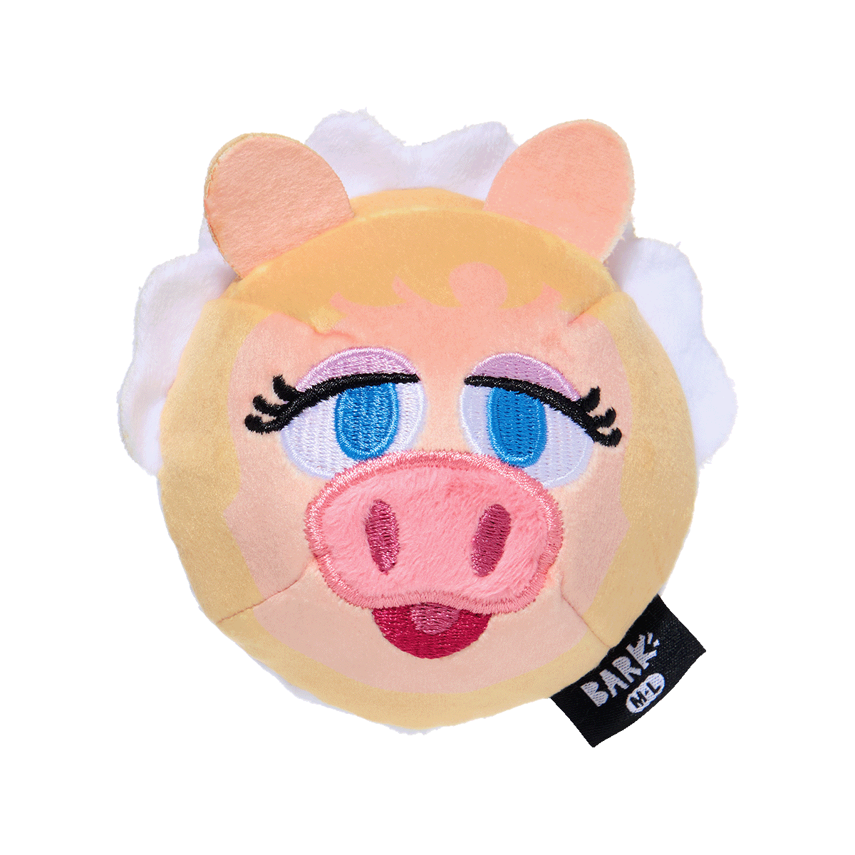Miss Piggy as “Bouncing Emily Catch-it” Super Chewer Durable 2-in-1 + Fetch Dog Toy