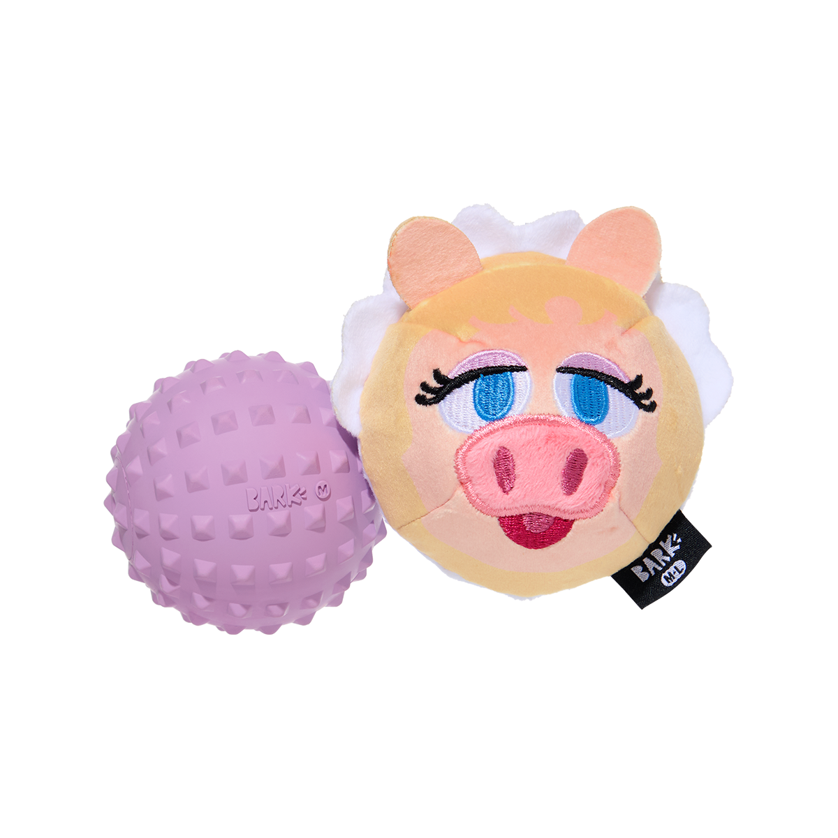 Miss Piggy as “Bouncing Emily Catch-it” Super Chewer Durable 2-in-1 + Fetch Dog Toy