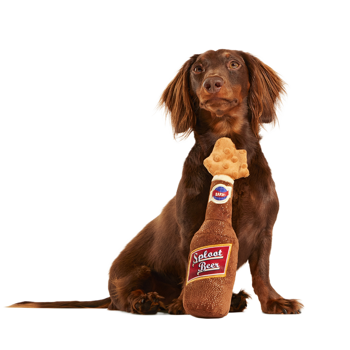 Old Fashioned Sploot Beer Plush Tug Dog Toy