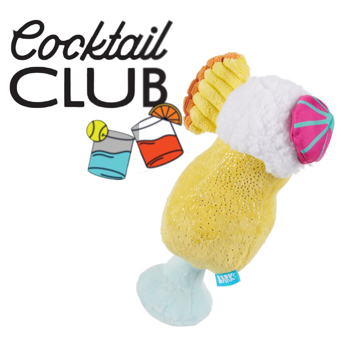 Cocktail Club, Plush Cocktail Monthly Dog Toys – BARK