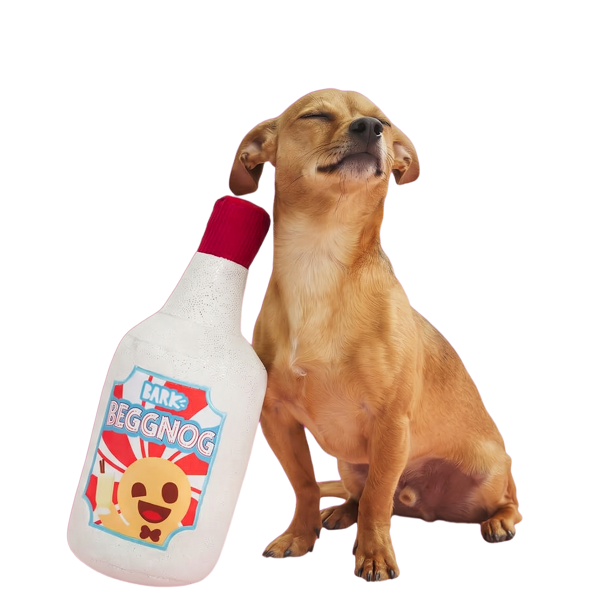 Spike's Beggnog Plush Extra-Large + Tug Dog Toy