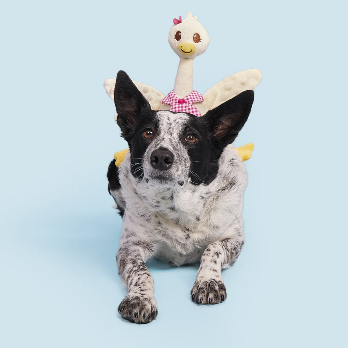 Farmer's Barket Gingham Goose Plush Tug + Extra-Large Dog Toy