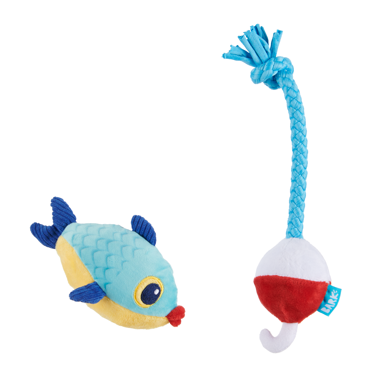 Hook Line and Squeaker Plush Multi-Part + Tug Dog Toy
