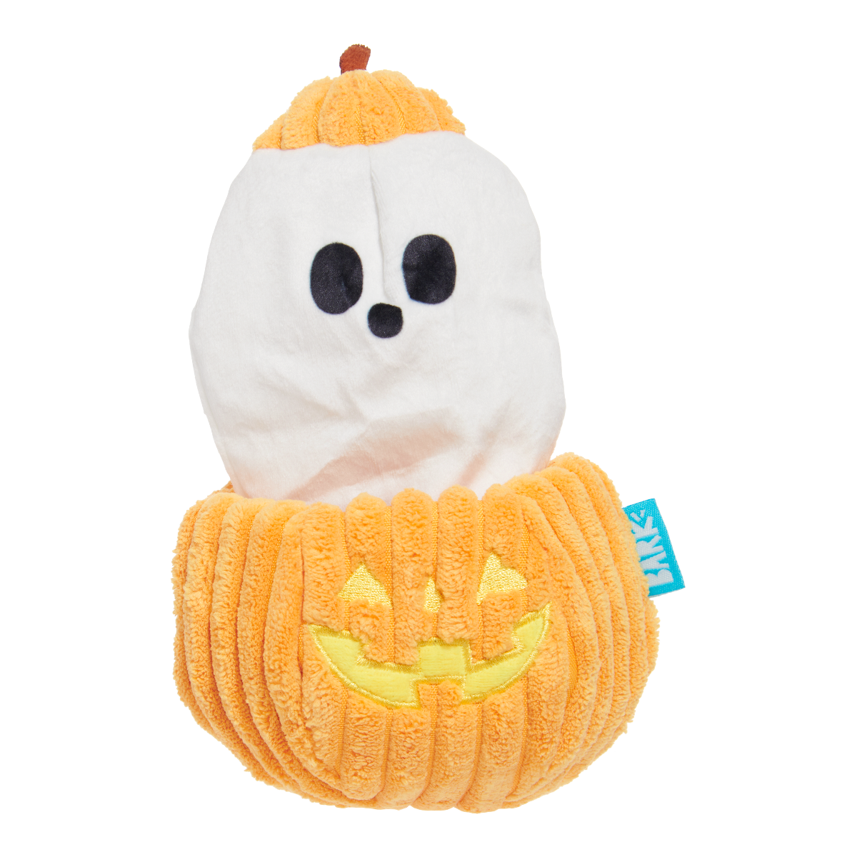 Eek-a-Boo Pumpkin Plush Enrichment Dog Toy