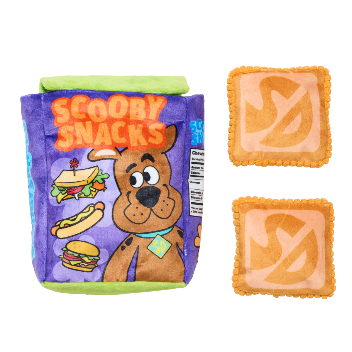Squeakin' Scooby Snacks™ Plush Multi-Part Enrichment Dog Toy