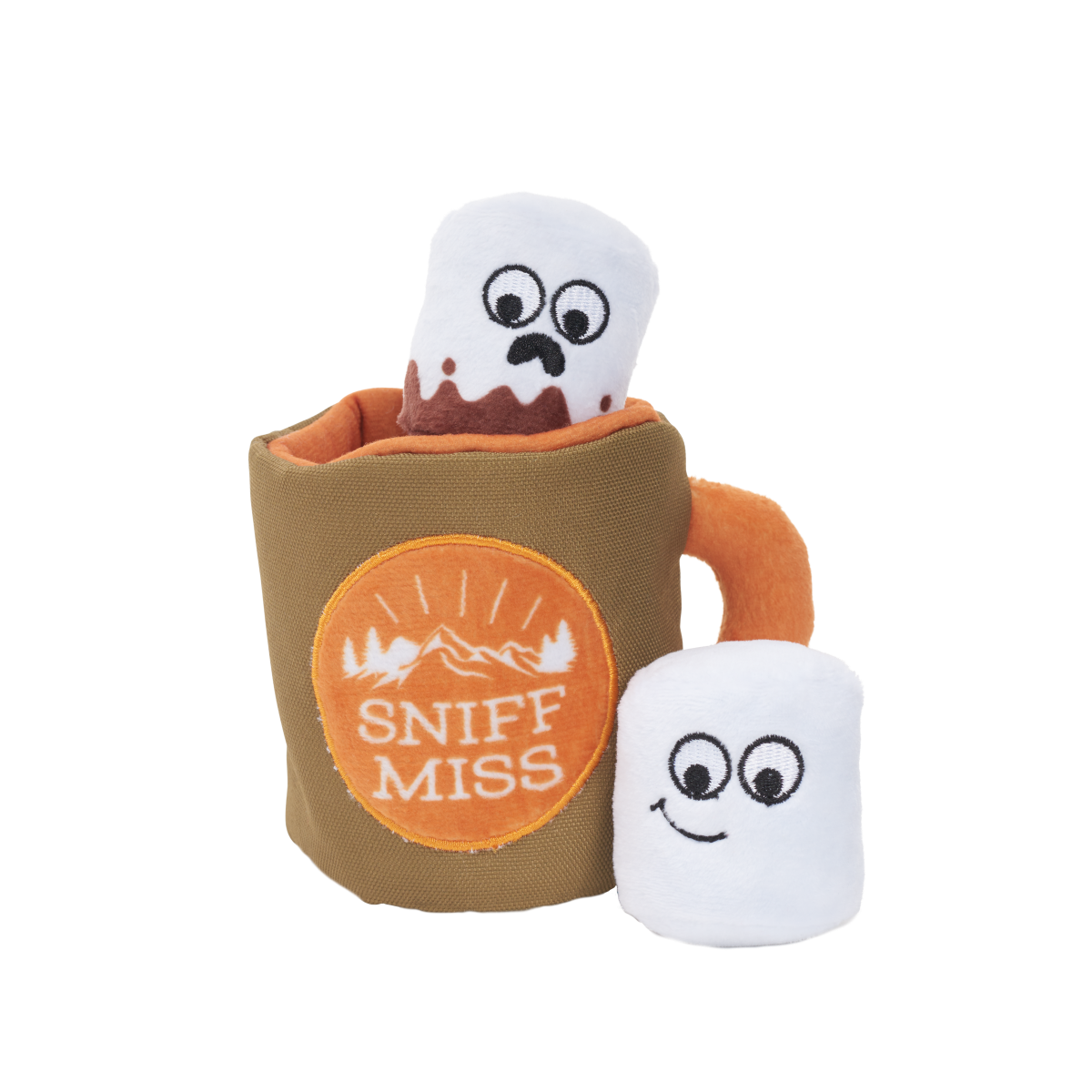 Ruffin It Mug Plush Multi-Part + Enrichment Dog Toy – BARK