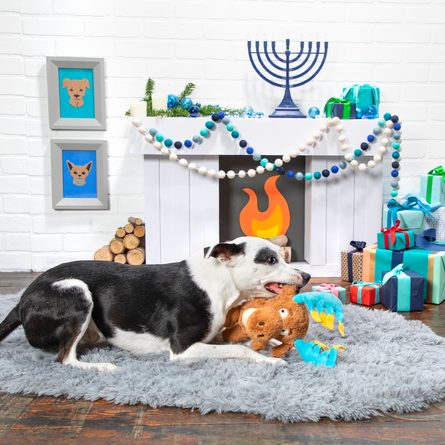 Moshe the Menorah Moose Hanukkah Plush Toy