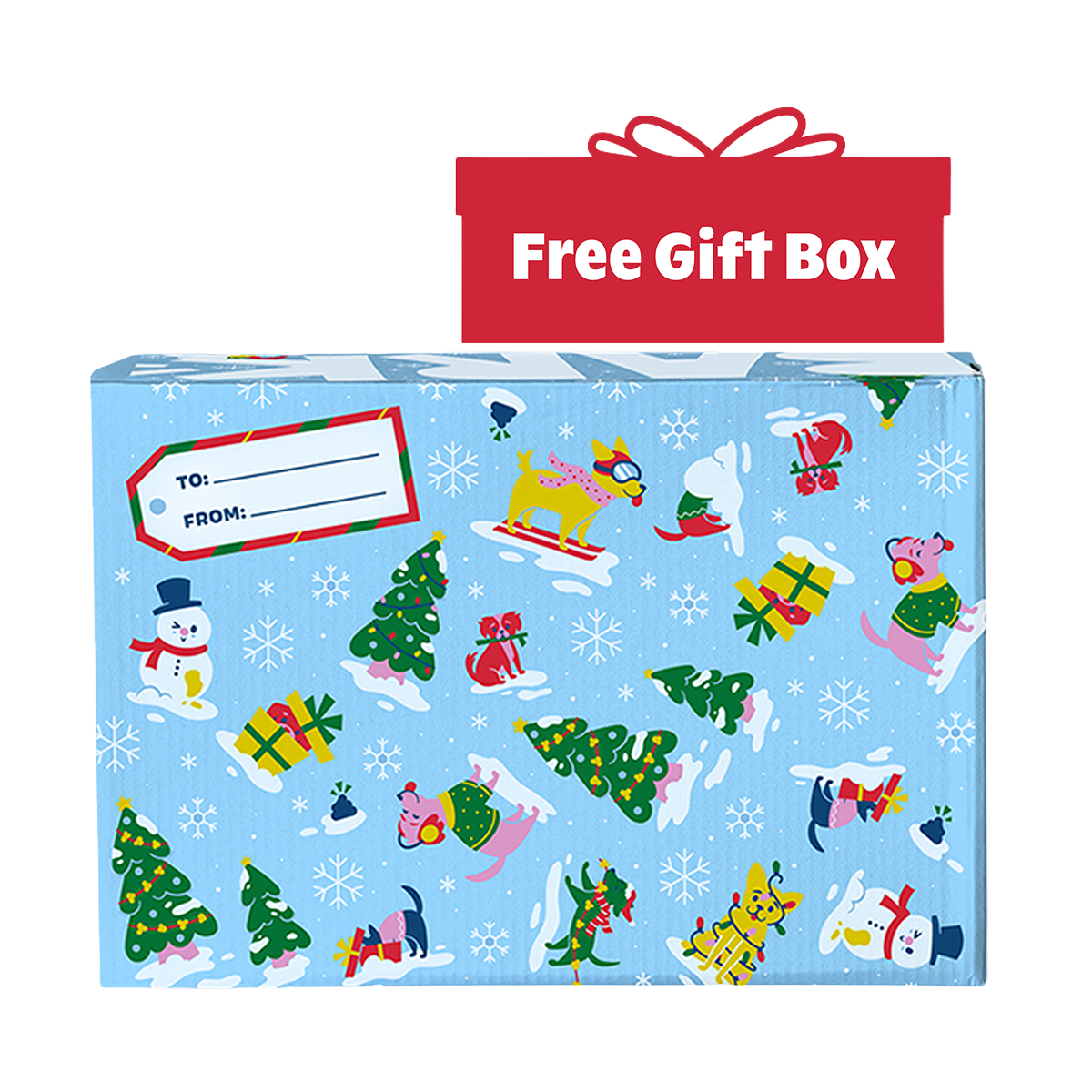 Rudolph® Holiday Gift BarkBox#Assortment_No Extra Toy