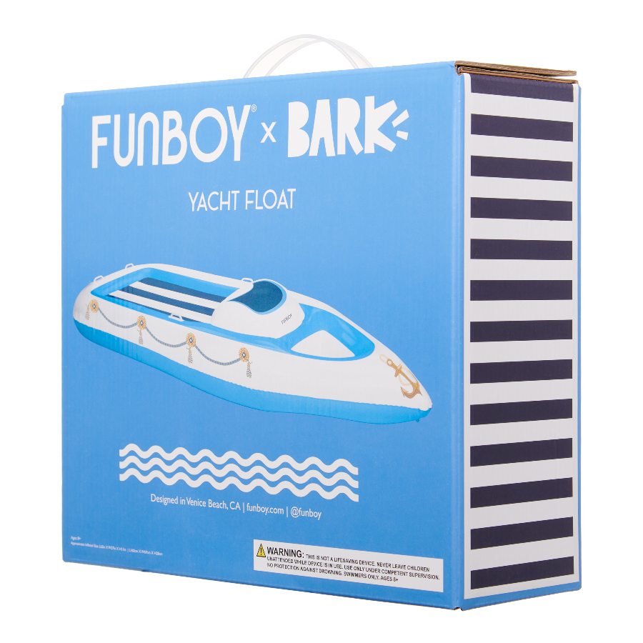 Funboy x BARK Dog Yacht Pool Float