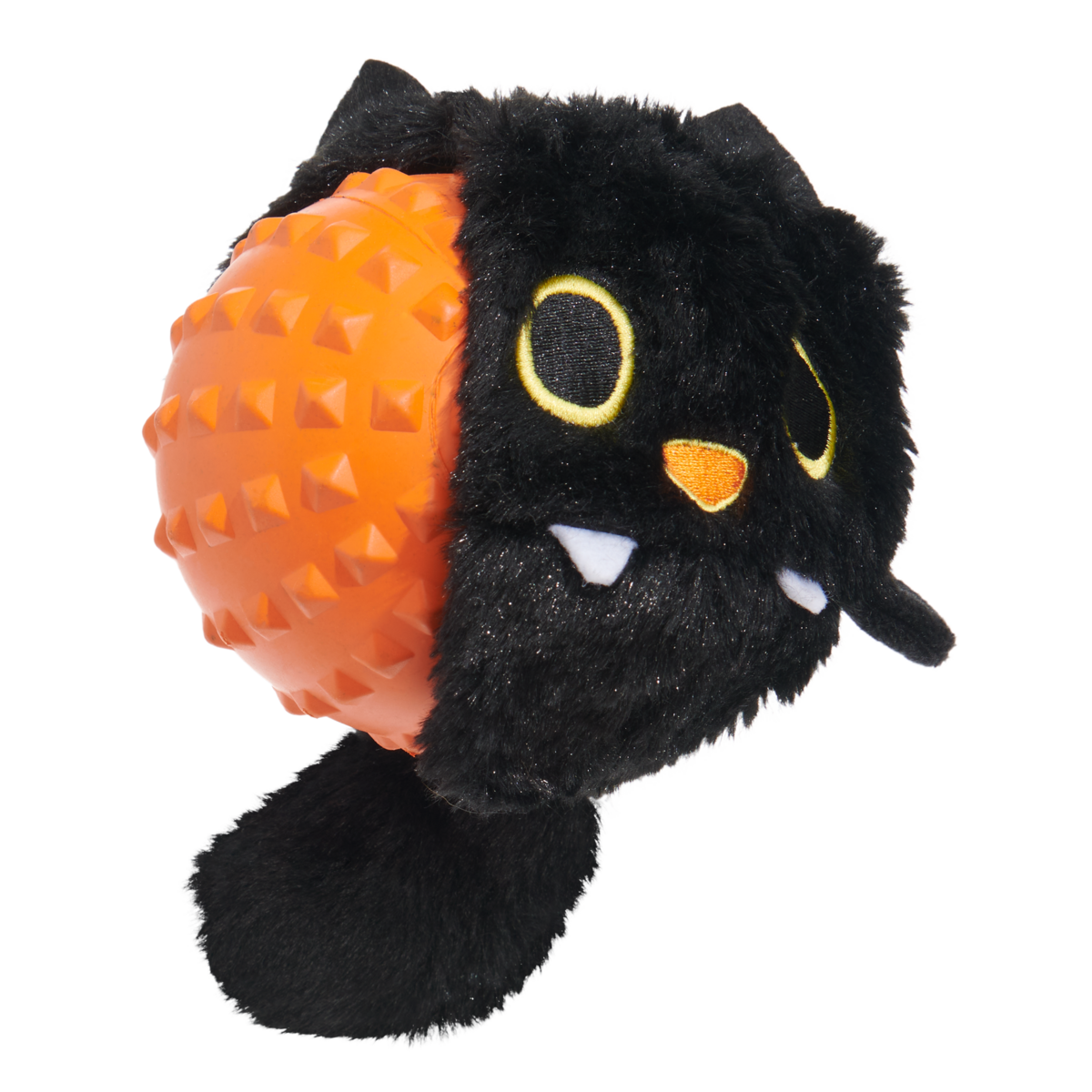 Black Alley Cat Super Chewer Durable 2-in-1 + Tug + Fetch Dog Toy