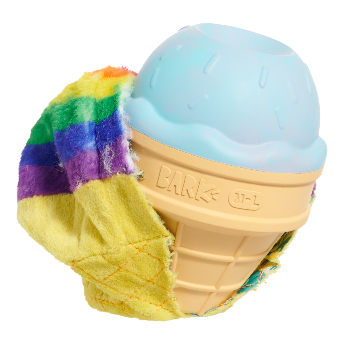 Rainbow-wow Sherbert Super Chewer Durable 2-in-1 Dog Toy