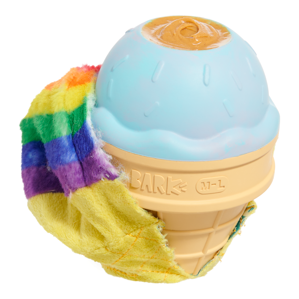Rainbow-wow Sherbert Super Chewer Durable 2-in-1 Dog Toy