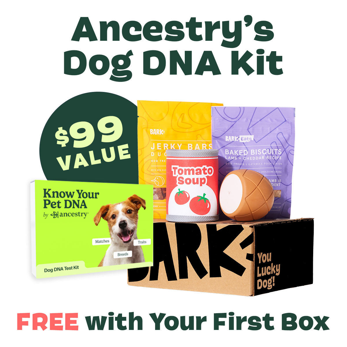 SuperChewer + Free Ancestry Kit: 12 Month Subscription