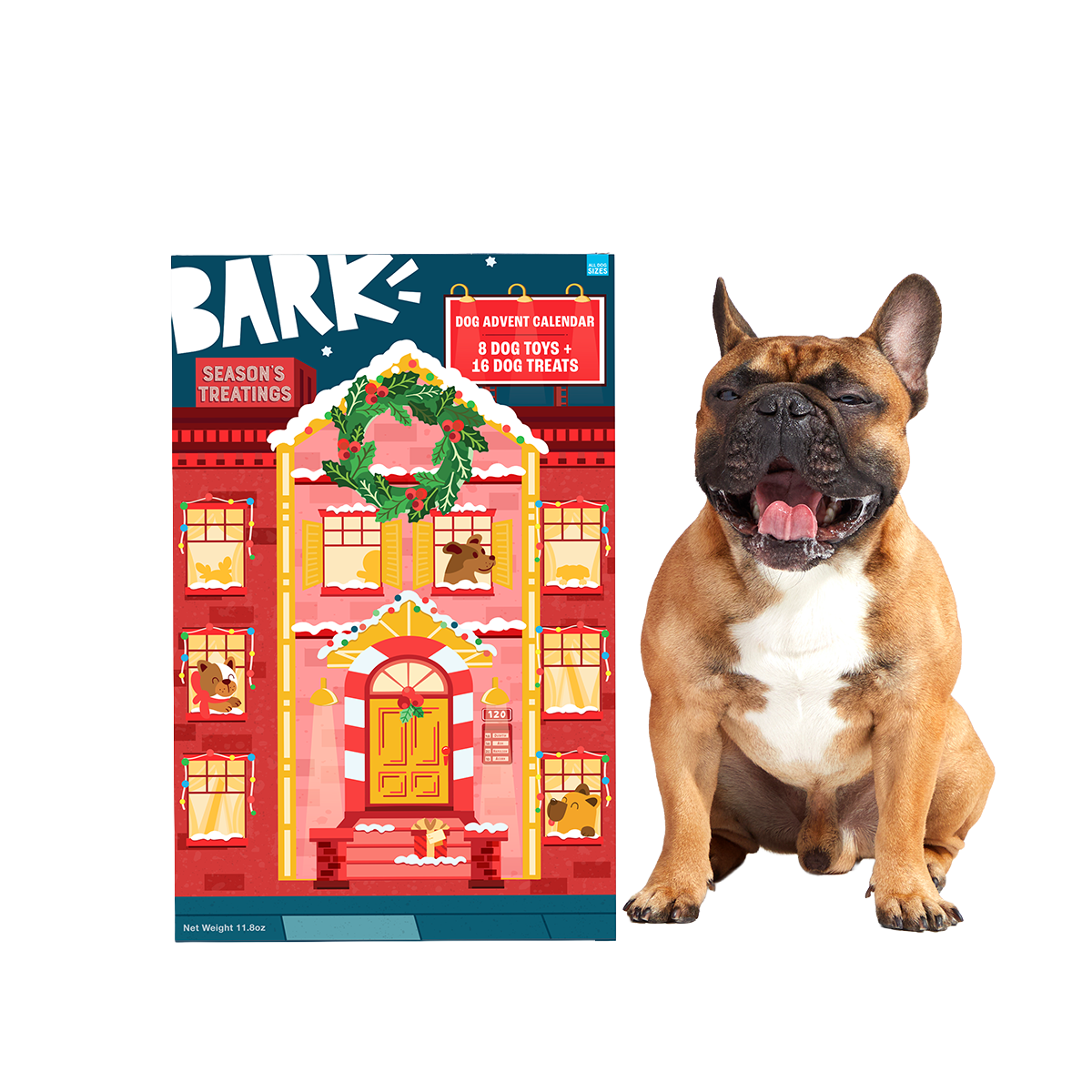 Season's Treatings Toy & Treat Dog Advent Calendar