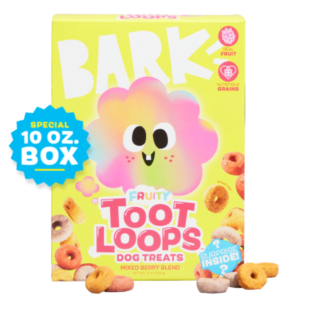 ドッグフード Boo. Tooty Fruit Loops™ Mixed Berry Blend Hard & Crunchy Dog Treats, 10