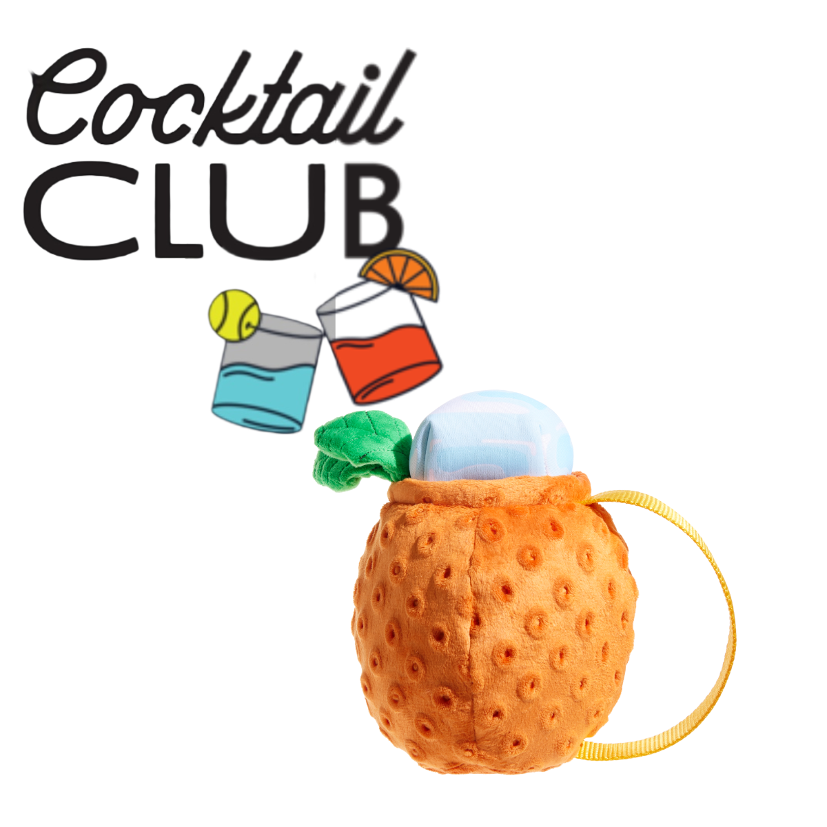 Cocktail Club, Plush Cocktail Monthly Dog Toys