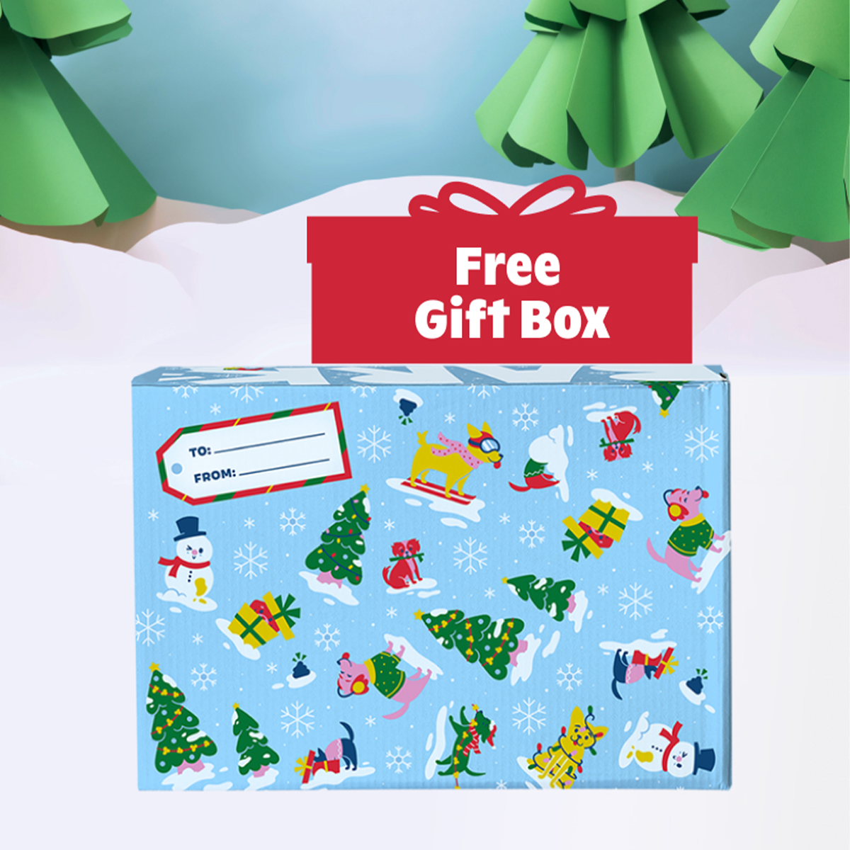 Christmas Best Sellers Dog Toys & Dog Treats Holiday Gift Box