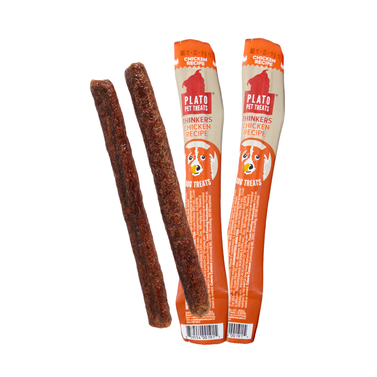 Chicken Thinkers Stick Hard & Chewy Dog Treats, 2-Pack