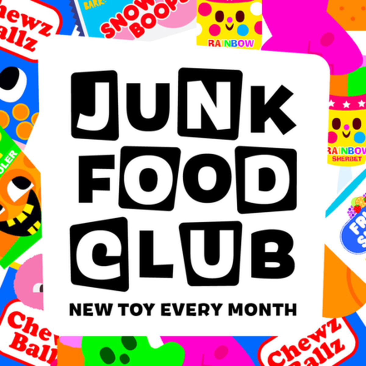 Junk Food Club, Plush Monthly Dog Toys
