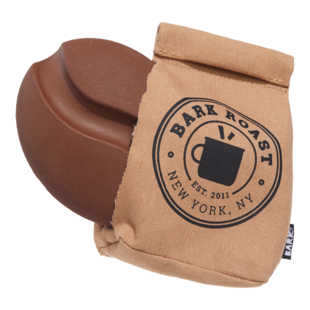 Jitter Pug Coffee Bean Super Chewer Durable 2-in-1 Dog Toy