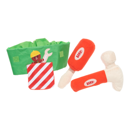 Do-It-Your-Elf Toolbelt Wearable Multipart Plush Dog Toy