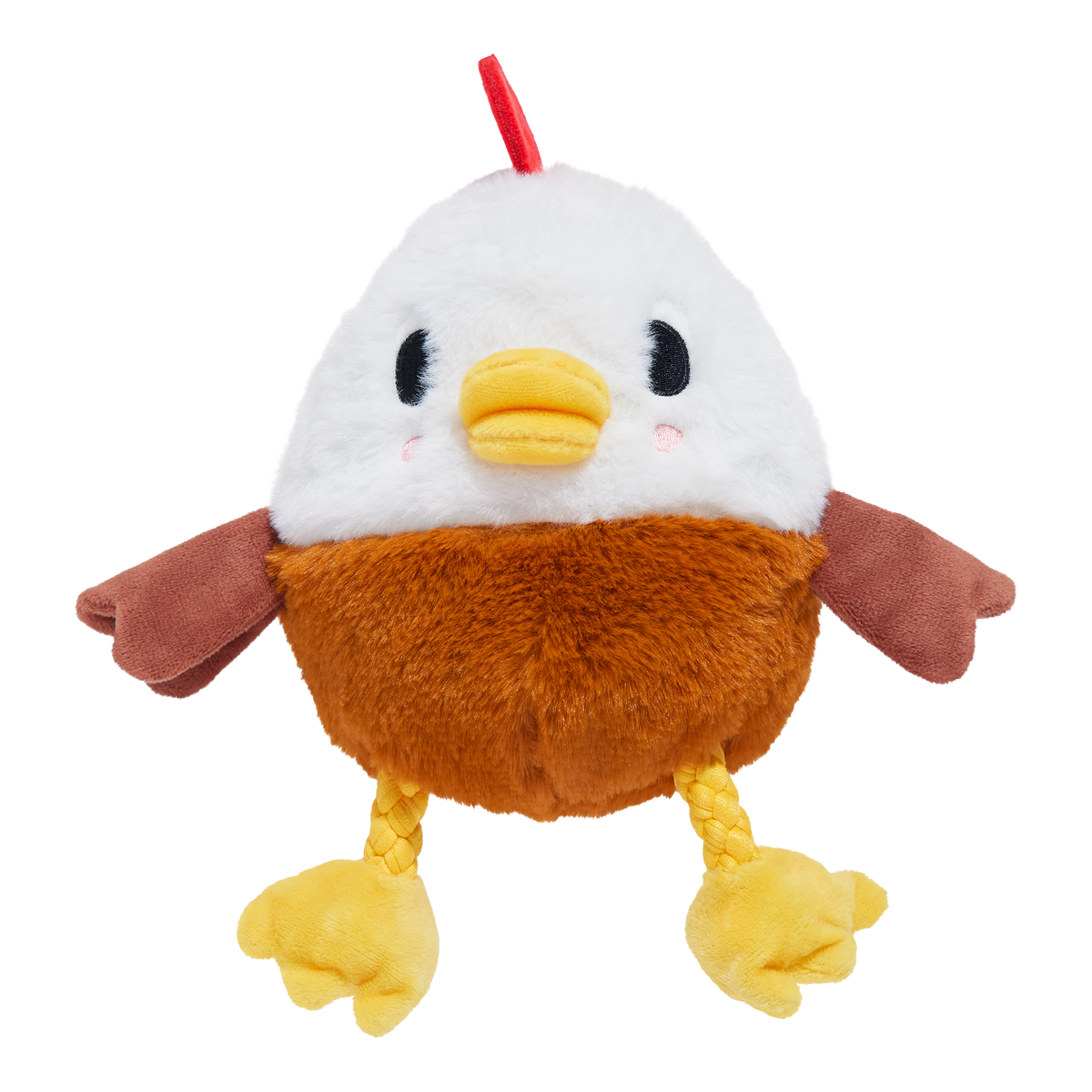 dick's succulent chicken Cock-A-Doodle Dude Plush Tug + Fetch Dog Toy – BARK
