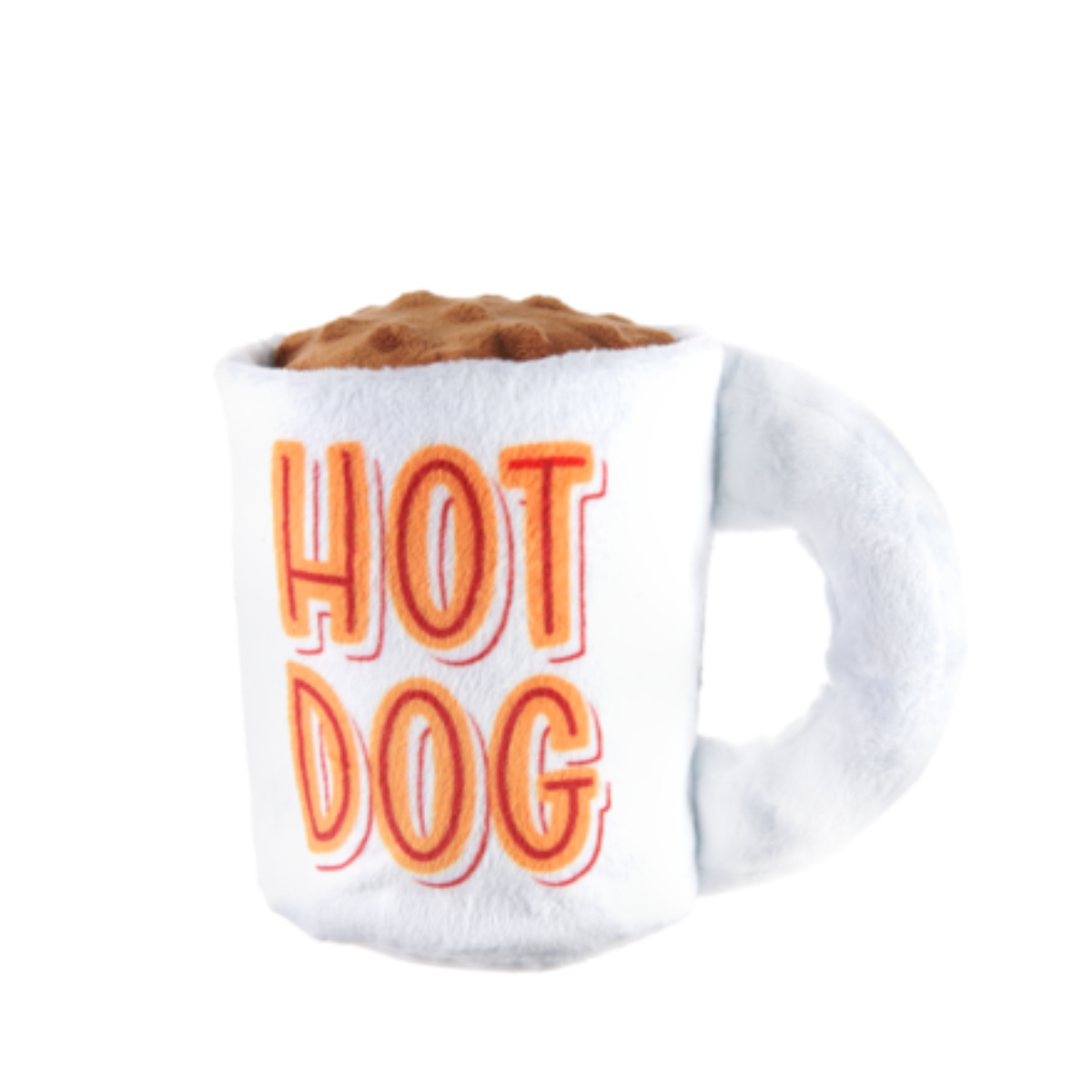 Hot Dog Mug Plush Tug Dog Toy – BARK