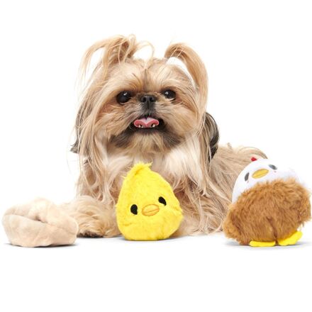 Hatch Me If You Can Super Chewer Durable 4-in-1 Dog Toy