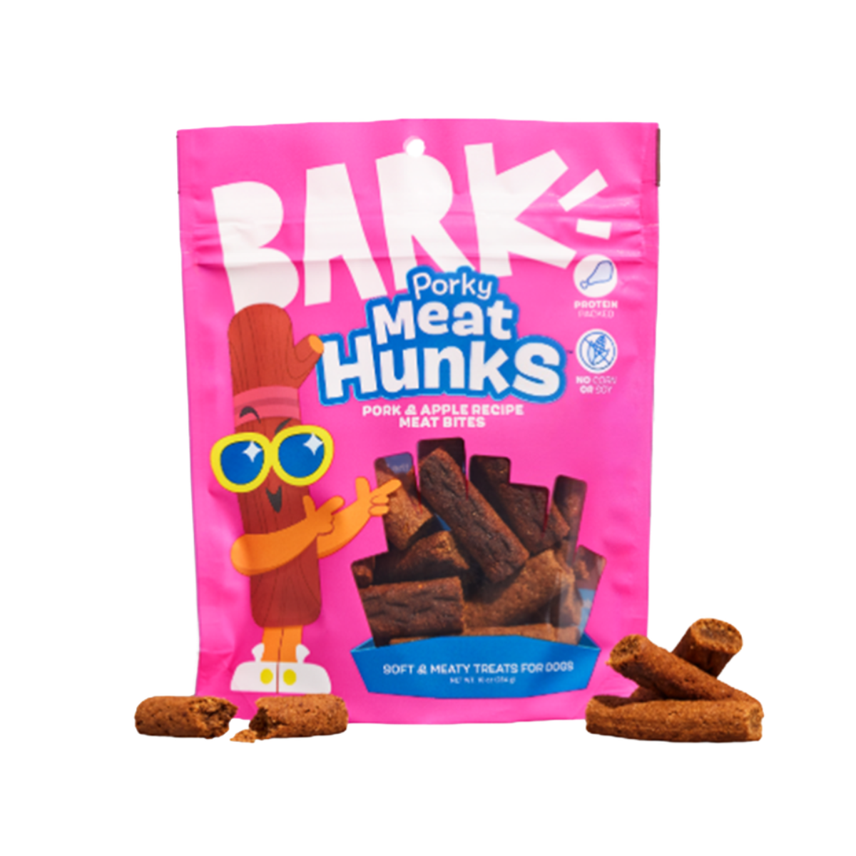 Porky Meat Hunks Soft & Chewy Dog Treats, 10 oz