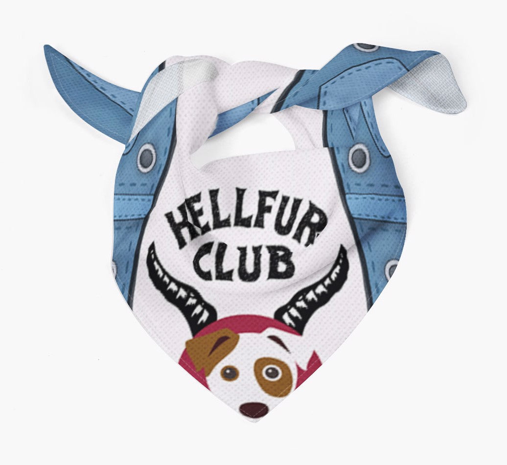 Personalized Dog Bandana: Hellfur Club