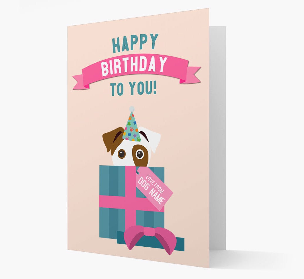 Personalized Dog Card: Happy Birthday to You!