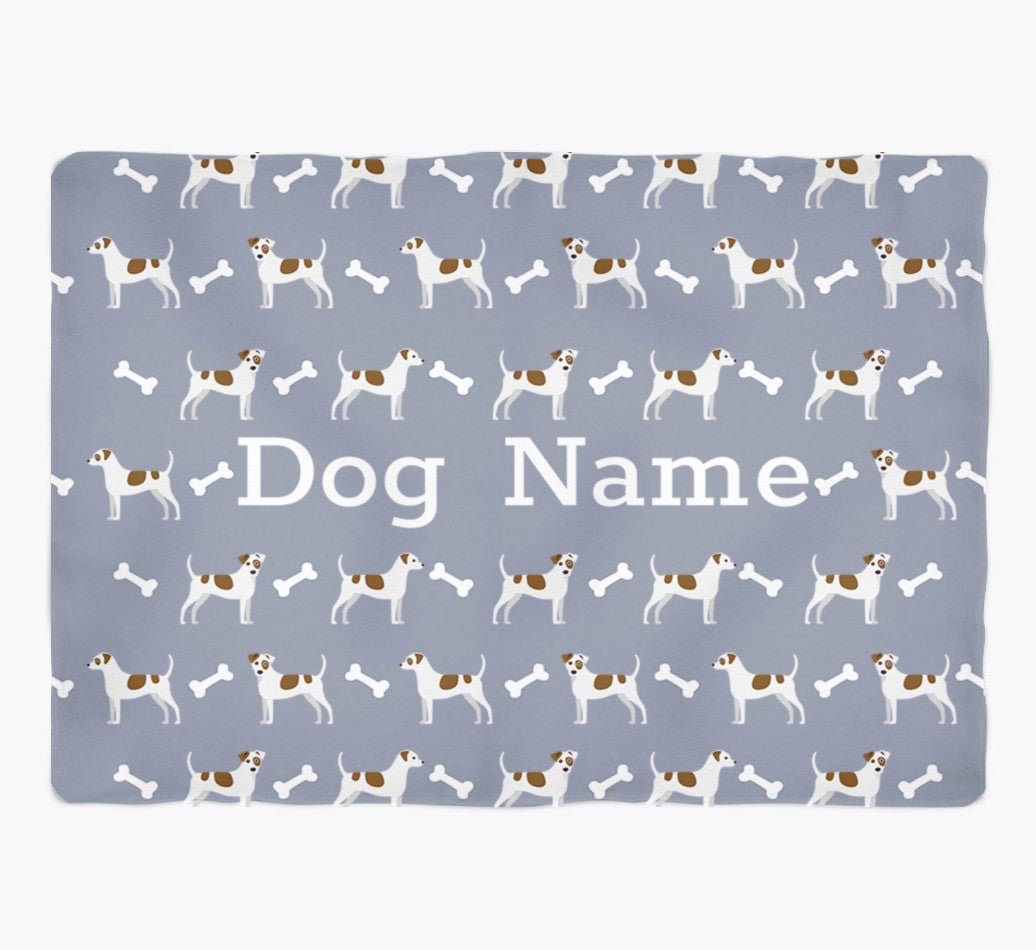 Personalized Throw Blanket: Bones and Dogs